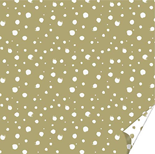 Heyda 204875620 Faltblätter-Set „Crystal“ 20 x 20 cm Gold/Weiß