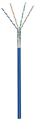 Goobay 93265 CAT 5e Netzwerkkabel, F/UTP, 100 m - CCA Kupfergemisch für SOHO Anwendungen, AWG 26/7 (stranded), PVC