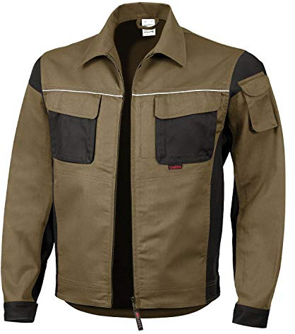 Qualitex Arbeitsjacke Professionell Pro MG 245 – mehrere Farbe Gr. X-Large, - Vert khaki/noir