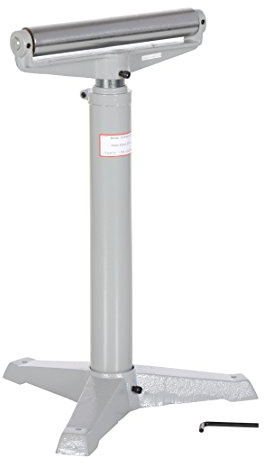 Vestil STAND-H-HP Steel Horizontal Roller Stand 27 In. to 42 In. Raised Height 1,760 Lb. Capacity Gray