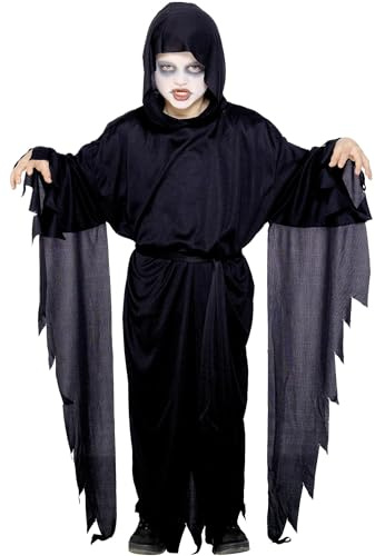 Smiffys Kinder Screamer Geist Kostüm, Robe mit Kapuze und Gürtel, 21818