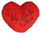 Close Up Herz Kissen XXL | Herzförmiges Kissen mit Ich Liebe Dich Schriftzug | rotes Plüschkissen | mit bestickter Botschaft | Für den Jahrestag, Valentinstag ... | 60 x 45 cm