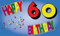 Fahne/Flagge 60. Geburtstag Happy Birthday NEU 90 x 150 cm
