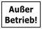 Melis-Folienwerkstatt Aufkleber - Außer Betrieb - 15x10cm – S00070-077-A -20 VAR