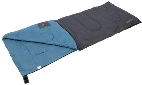Bo-Camp BC Graphit Schlafsack, grau/blau, 200 x 80 cm/groß
