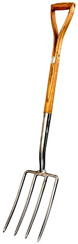 Rolson 82624 Stainless Steel Digging Fork with Ash Handle