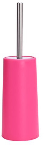 MSV WC Bürste Toilettenbürste Klobürste WC Garnitur aus PP Ø 10 x 22 cm Pink