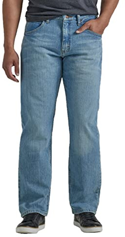 Wrangler Men's Authentics Classic Regular-fit Jean, Light Stonewash, 33W / 34L