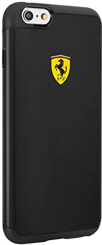 Ferrari FESPHCP6BK Shockproof Case 2 Parts für Apple iPhone 6/6S schwarz iPhone 6s, iPhone 6