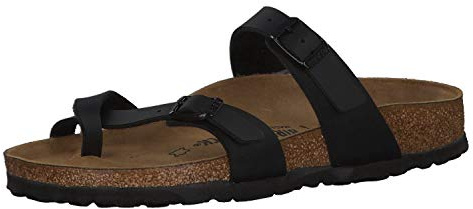 Birkenstock Women's Mayari Birko-Flor Sandal,Black,EU Size 37 / Women's US Size 6-6.5