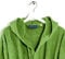 Caleffi - Accappatoio MINORCA per adulti, Donna/Uomo/Unisex con Cappuccio, in Spugna 100% morbido Cotone idrofilo 400gsm, Lavabile in Lavatrice 40° + Asciugatrice, Taglia S Colore VERDE