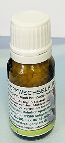Stoffwechselkur Globuli - 10 g - klassische Homöopathie - direkt aus deutscher Traditionsapotheke