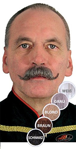 Wilhelm Schnauz Bart Kaiserzeit weiss