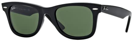 Ray Ban Rb2140 Original Wayfarer Button Pins / Black (Rare Prints - Button Pins) / Grey / Green Kunststoffgestell Sonnenbrillen, 50mm