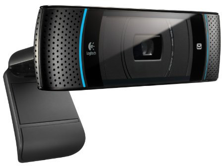 Logitech TV Cam for Skype (HD 720p, kompatibel mit Skype-fähigen Panasonic TVs) schwarz