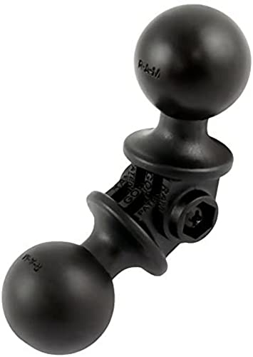 RAM Mounts UNPKD RAM ADJ Double 1Inch Ball Adapter, RAP-B-230-1U (Ball Adapter)