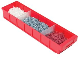 Montagewagen, Rollwagen, 400kg Traglast, 2 Etagen, 2 Lenk u. Bockrollen, rot, Industriequalität