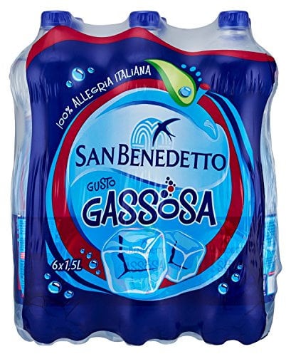 San Benedetto, Gassosa, 6 x 1500ml, Dissetante e Frizzante, a Basso Contenuto di Zuccheri, Bevanda Analcolica