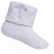 Baby Girls Boys Christening Socks With Embroidered Cross (6-12 Months, White)