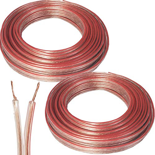 20m Speaker Cable - 0.75mm 19 AWG-Car HiFi Audio Wire Reel CCA Loud Surround Sound - Loops