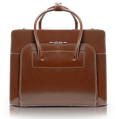 McKleinUSA W Series, Lake Forest, Top Grain Cowhide Leather, 15 Leather Ladies' Laptop Briefcase, Brown (94334)