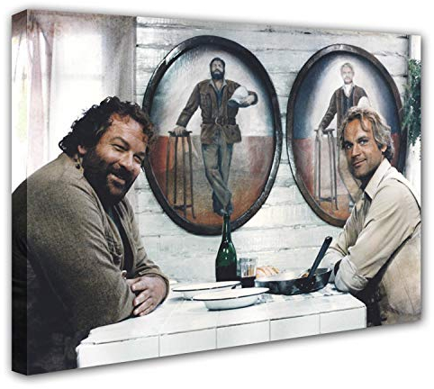 Bud Spencer - Das Krokodil und Sein Nilpferd - Leinwand (80x60cm)