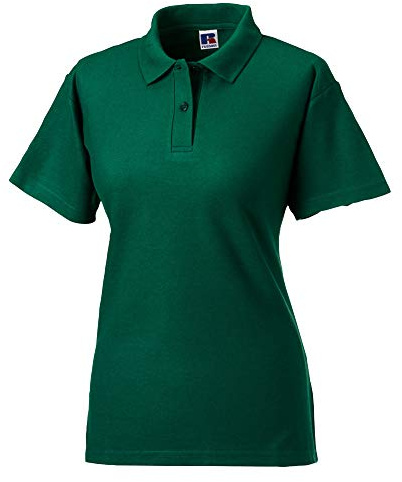 Jerzees Colours Ladies 65/35 Hard Wearing Pique Short Sleeve Polo Shirt (S) (Bottle Green)