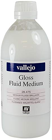 Vallejo : Acrylic Fluid Gloss Medium : 500ml