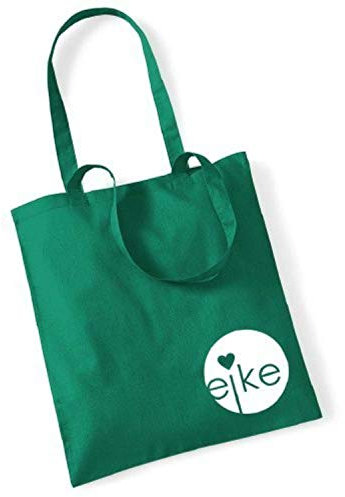 Eike Tasche mit langem Henkel - Grün/Weiß - Wien Berlin London Mailand Paris New York