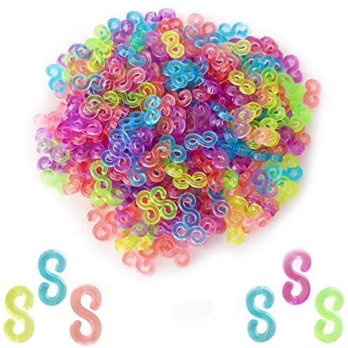 Toyland® 300 bunte S-Clips für Loom Bands – zum Verbinden von Loom Band-Armbändern