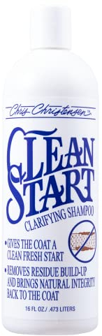 Chris Christensen Clean Start Klärshampoo - Professionelles Hundeshampoo zur Tiefenreinigung für strahlendes und gesundes Hundefell - Entfernt Rückstände, Verunreinigungen und überschüssiges Öl, 473ml