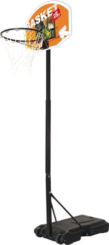 Mondo Toys - Basket Junior - Basketballkorb mit mobiler Basketballanlage Säule | hohe Stabilität | Höhenverstellbar von 165 bis 205 cm - 18294