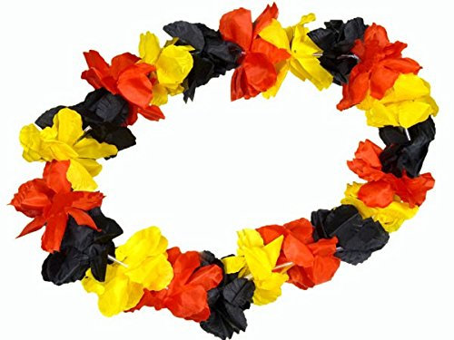 Alsino Deutschland Fanartikel Fan-Artikel Fußball WM WM Hut Brille Perücke Fahne, Modell wählen:Hawaiikette Deluxe 16
