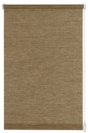 Gardinia Rollo zum Klemmen oder Kleben, Tageslicht-Rollo, Blickdicht, Alle Montage-Teile inklusive, EASYFIX Rollo Natur, Nougat, 60 x 150 cm (BxH)