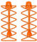 55 Sport Elastic Lock Shoelaces - Orange
