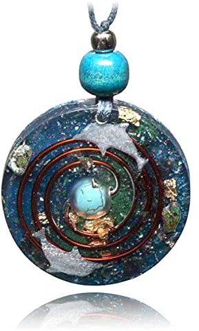 Großes Orgonamulett mit Türkis