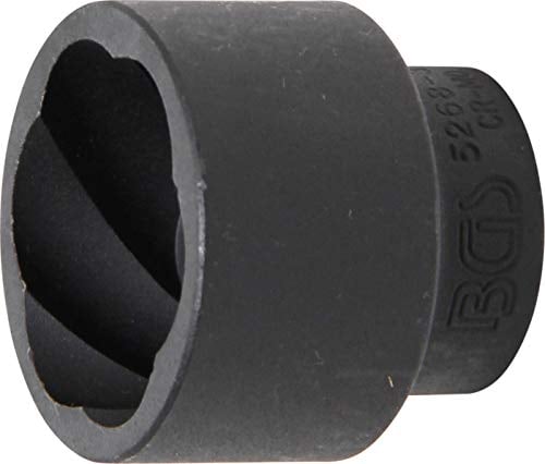 BGS 5268-32 | Llave de vaso de perfil en espiral / extractor de tornillos | entrada 12,5 mm (1/2) | 32 mm