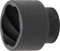 BGS 5268-32 | Spiral-Profil-Steckschlüssel-Einsatz / Schraubenausdreher | 12,5 mm (1/2) | SW 32 mm