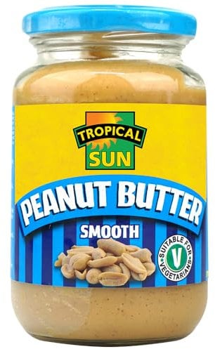 Tropical Sun Smooth Peanut Butter, 340g (Pack of 1)