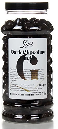 Dark Chocolate Ginger Gift Jar from The Just Treats Collection