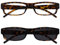The Reading Glasses Company Die Lesebrille Unternehmen Braun Leicht Leser Mit UV400 Sonne Leser Wert Doppelpack Herren Frauen RS32-2 +3,00