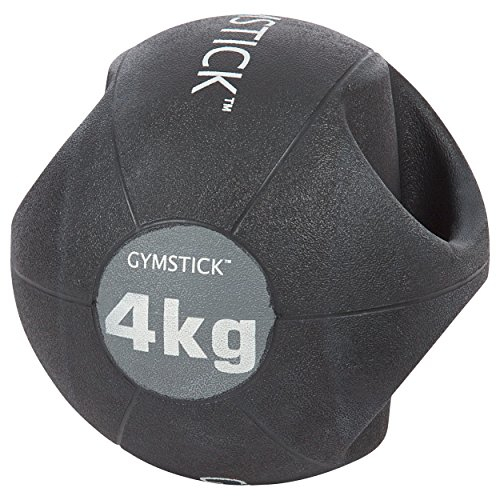 Gymstick Medizinball mit Griffen, ø 25 cm, 4 kg (farblich sortiert)