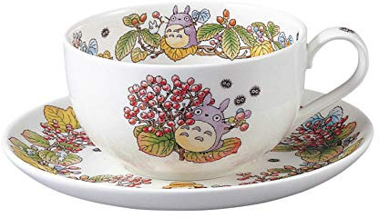 Noritake X Ghibli Neighbor Totoro Milktea Cup and Saucer - Linden viburnum
