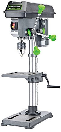 Genesis GDP1005A 10 5-Speed 4.1 Amp Drill Press with 5/8 Chuck, with Integrated Work Light and Table That Rotates and Tilts