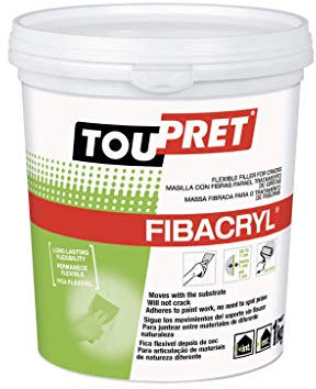 TOUPRET FIBACRYL 27038 Mastic flexible extérieur 1 kg