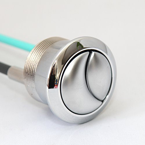 Ideal Standard Ersatz-Spülknopf für WC, uPVC, satinierte Ausführung mit Chrom-Ring für Tonic aufgesetzten Spülkasten, E4447