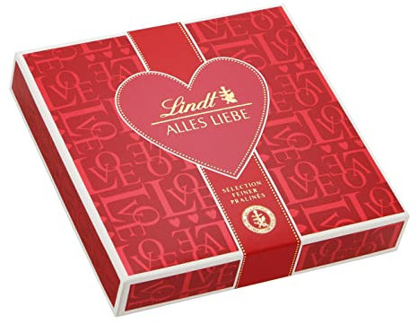 Lindt Schokolade Emotionale Geschenke | 3 x 80g (3 Varianten)| 8 Pralinés je Packung, Sorten: Marc de Champagne, Coeur à L'Orange, Nuss Nougat, Orangen-Marzipan| Pralinengeschenk | Schokoladengeschenk