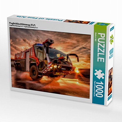 CALVENDO Puzzle Flugfeldlöschfahrzeug (FLF) | 1000 Teile Lege-Größe 64 x 48 cm Foto-Puzzle für glückliche Stunden