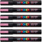 POSCA Uni-Ball PC-5M Lot de 12 stylos Rose métallisé