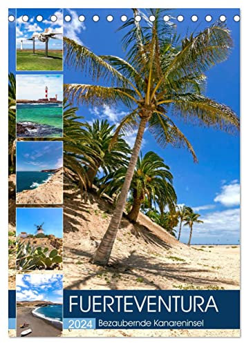 FUERTEVENTURA Bezaubernde Kanareninsel (Tischkalender 2024 DIN A5 hoch), CALVENDO Monatskalender: Vielseitige Landschaftsaufnahmen von der Insel (CALVENDO Natur)